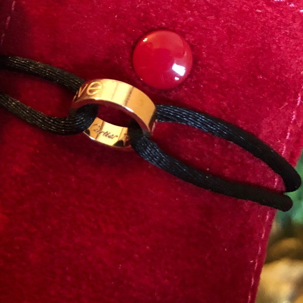 Autentic 18 k rose gold Cartier Bracelet .